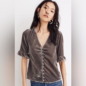 Madewell Daylight Velvet Top 4